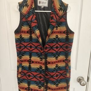 Outback Trading Colorful Patterned Vest